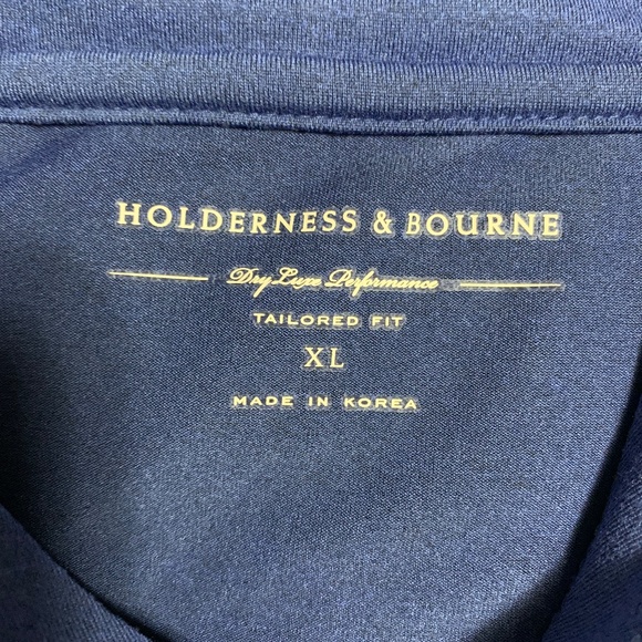 HOLDERNESS & BOURNE Men Jackson Magnolia Golf Company Hoodie Pullover XL Blue - Picture 4 of 11